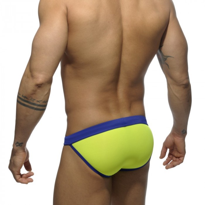 Bagno breve del marchio ADDICTED - Sexy low-cut bikini - giallo - Ref : ADS065 C03