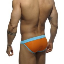 Slip de bain de la marque ADDICTED - Bikini Sexy taille basse - orange - Ref : ADS065 C04