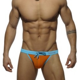 Slip de bain de la marque ADDICTED - Bikini Sexy taille basse - orange - Ref : ADS065 C04