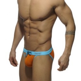 Slip de bain de la marque ADDICTED - Bikini Sexy taille basse - orange - Ref : ADS065 C04