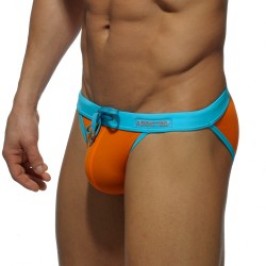 Slip de bain de la marque ADDICTED - Bikini Sexy taille basse - orange - Ref : ADS065 C04