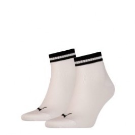 Calcetines de la marca PUMA - Juego de 2 pares de medias Heritage con logotipo PUMA - blanco - Ref : 100000952 002