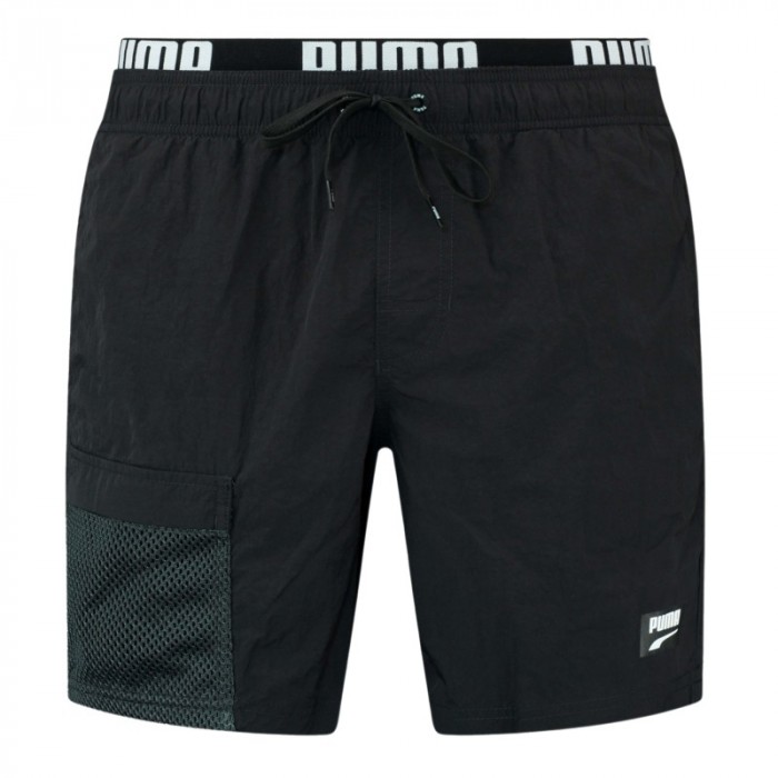 T-Shirt Made In France of the brand PUMA - PUMA Utility mid-length swim shorts - black - Ref : 701221757 002
