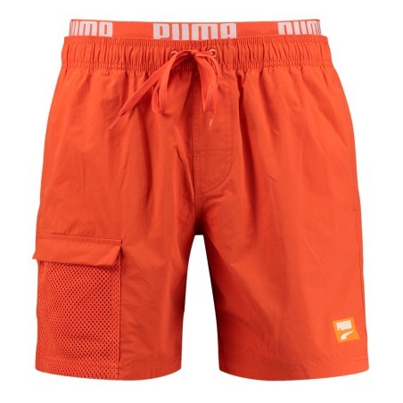 PUMA Utility mid-length swim shorts - orange