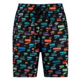Bath Shorts of the brand PUMA - Loose fit swim shorts with multicolored PUMA logo - black - Ref : 701221755 01