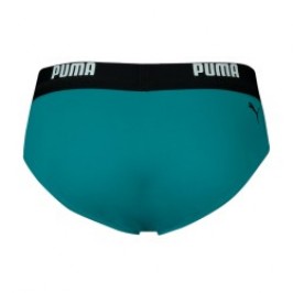 Bath Brief of the brand PUMA - PUMA Swim Logo Briefs - green - Ref : 100000026 017