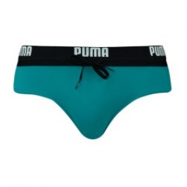 Bath Brief of the brand PUMA - PUMA Swim Logo Briefs - green - Ref : 100000026 017