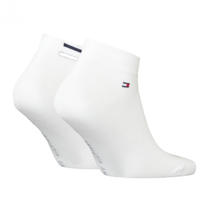 Chaussettes & socquettes de la marque TOMMY HILFIGER - Lot de 2 paires de socquettes à drapeau Tommy - blanc - Ref : 701223929 0