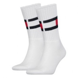 Calcetines de la marca TOMMY HILFIGER - Calcetines de bandera Tommy - blanco - Ref : 481985001 300