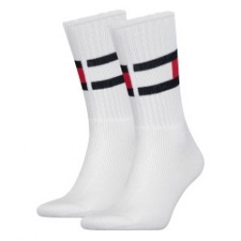 Socken der Marke TOMMY HILFIGER - Tommy Flagge Socken - weiß - Ref : 481985001 300