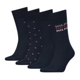 Socken der Marke TOMMY HILFIGER - Geschenkbox mit 4 Paar Socken Tommy - navy - Ref : 701222193 001