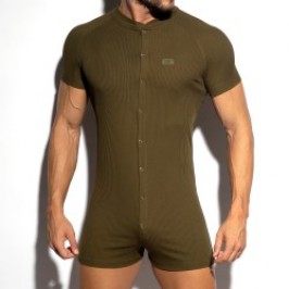 Body del marchio ES COLLECTION - Bodysuit recycled rib - khaki - Ref : UN553 C12