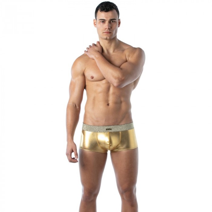 Pantaloncini boxer, Shorty del marchio TOF PARIS - Boxer Vita Bassa Magic Tof Paris - Oro - Ref : TOF275O