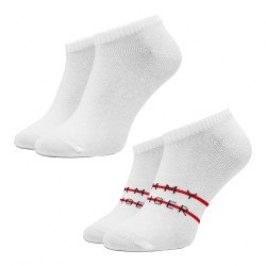 Socken der Marke TOMMY HILFIGER - Packung mit 2 Paar Söckchen mit streifen Tommy - weiß - Ref : 701222188 001