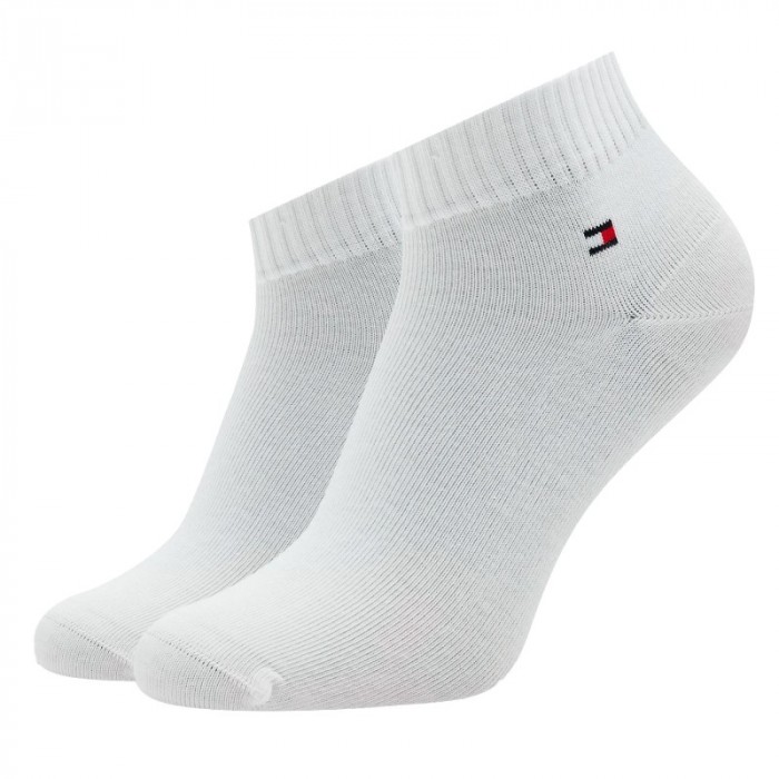 Calcetines de la marca TOMMY HILFIGER - Pack de 2 pares de calcetines tobilleros Tommy - blanco - Ref : 701222187 001