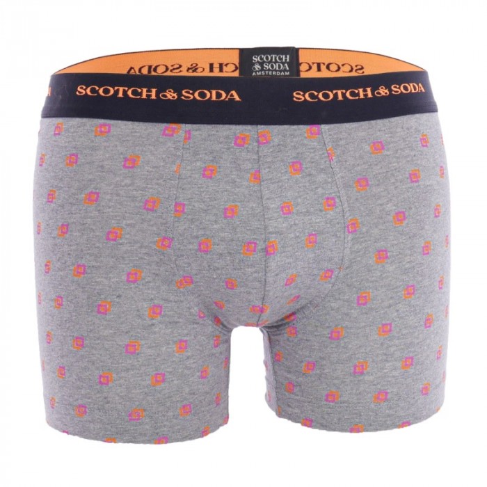 Pantaloncini boxer, Shorty del marchio SCOTCH & SODA - Confezione da 2 Boxer stampati in cotone biologico Scotch&Soda - Nero e G