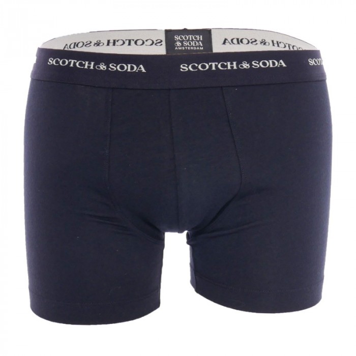 Boxer shorts, Shorty of the brand SCOTCH & SODA - Pack of 2 Scotch&Soda Iconic Boxers in organic cotton - Black - Ref : 70122345