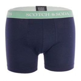 Pantaloncini boxer, Shorty del marchio SCOTCH & SODA - Confezione da 2 boxer in cotone biologico Scotch&Soda - Navy e Verde - Re