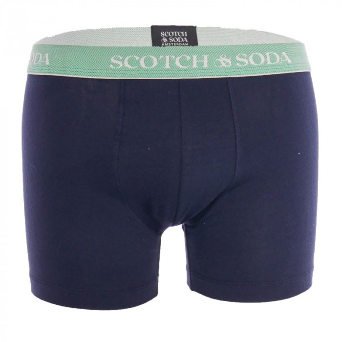 Boxershorts, Shorty der Marke SCOTCH & SODA - Packung mit 2 Boxershorts aus Bio-Baumwolle Scotch&Soda – Marineblau und Grünund R
