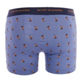 Boxer shorts, Shorty of the brand SCOTCH & SODA - Pack of 2 Printed Boxers in Scotch&Soda Organic Cotton - Blue - Ref : 70122397