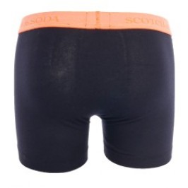 Pantaloncini boxer, Shorty del marchio SCOTCH & SODA - Confezione da 2 Boxer con cintura fluo in cotone biologico Scotch&Soda - 