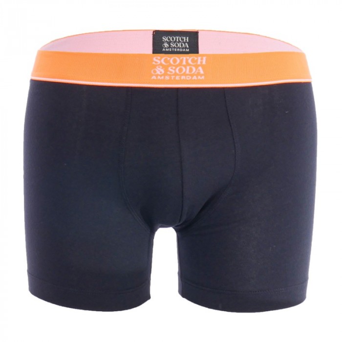 Pantaloncini boxer, Shorty del marchio SCOTCH & SODA - Confezione da 3 boxer in cotone biologico con cintura logata Arancione, N