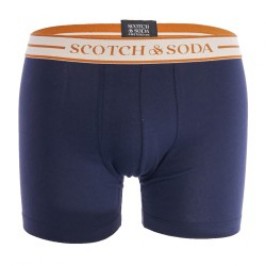 Boxer, shorty de la marque SCOTCH & SODA - Lot de 3 boxers en coton bio Scotch&Soda - Bleu - Ref : 701222706 003