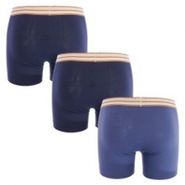 Pantaloncini boxer, Shorty del marchio SCOTCH & SODA - Confezione da 3 boxer  in cotone biologico Scotch&Soda - Blu - Ref : 7012