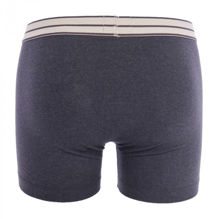 Shorts Boxer, Shorty de la marca SCOTCH & SODA - Pack de 3 bóxers de algodón orgánico Scotch&Soda - Negro y Gris - Ref : 7012227