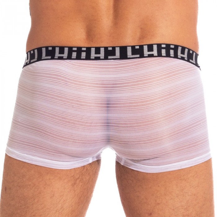 Pantaloncini boxer, Shorty del marchio L HOMME INVISIBLE - White Mist - Hipster Push Up - Ref : MY39 MIS 002