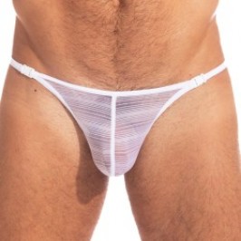 Thong of the brand L HOMME INVISIBLE - White Mist - Striptease Thong - Ref : UW08 MIS 002