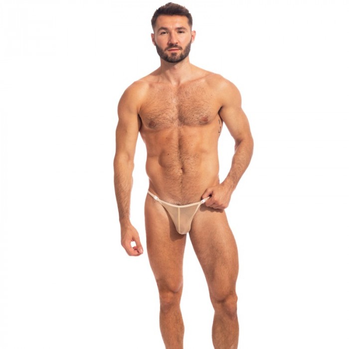 String de la marque L HOMME INVISIBLE - Blurry Nude - String Striptease - Ref : UW21X NUD N00