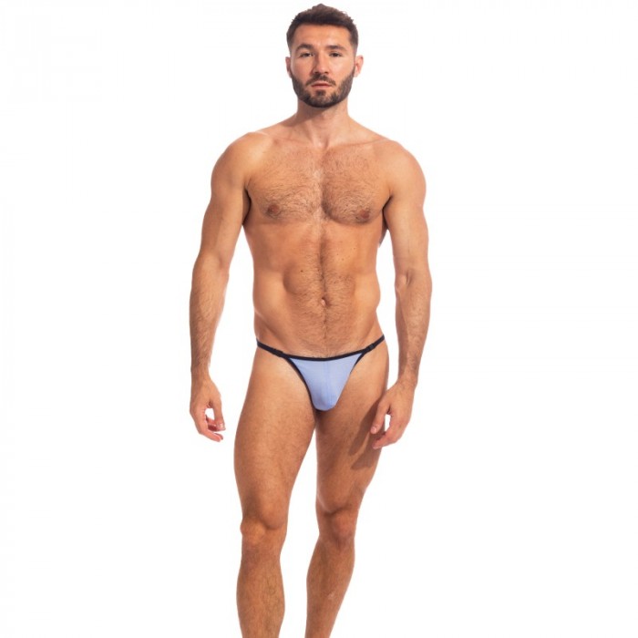 Tanga de la marca L HOMME INVISIBLE - Jacaranda - String Striptease - Ref : UW21X JAC B04