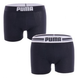 Shorts Boxer, Shorty de la marca PUMA - Lote de 2 boxers con logotipo PUMA - negro - Ref : 651003001 200