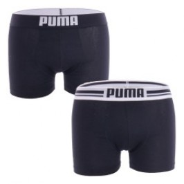 Pantaloncini boxer, Shorty del marchio PUMA - Set di 2 boxer con logo PUMA - nero - Ref : 651003001 200