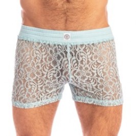 Short of the brand L HOMME INVISIBLE - Fleur d Ether Blue - Lounge Shorts - Ref : HW165 FDE 021