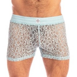 Short de la marque L HOMME INVISIBLE - Fleur d Ether Ciel - Short Lounge - Ref : HW165 FDE 021