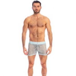 Short of the brand L HOMME INVISIBLE - Fleur d Ether Blue - Lounge Shorts - Ref : HW165 FDE 021