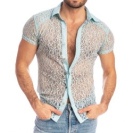 Camicia del marchio L HOMME INVISIBLE - Fleur d Ether Ciel - Camicia sottile - Ref : HW122 FDE 021