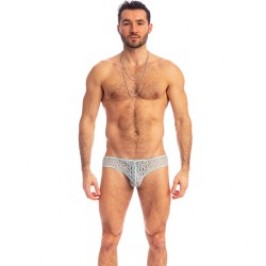 Brief of the brand L HOMME INVISIBLE - Fleur d Ether Blue - Mini Briefs - Ref : UW30 FDE 021