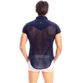 Camicia del marchio L HOMME INVISIBLE - Madrague - Camicia aderente Navy - Ref : HW122 MAD 049