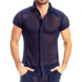 Shirt der Marke L HOMME INVISIBLE - Madrague - Tailliertes Hemd Marineblau - Ref : HW122 MAD 049