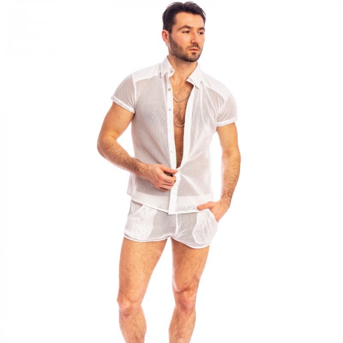 Camicia del marchio L HOMME INVISIBLE - Madrague - Camicia aderente Bianco - Ref : HW122 MAD 002