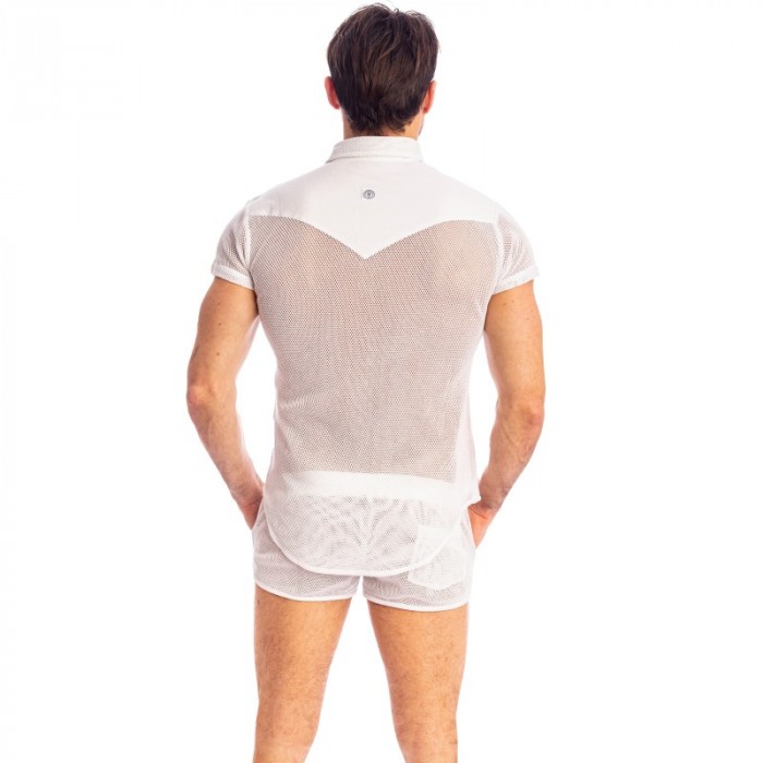 Shirt der Marke L HOMME INVISIBLE - Madrague - Tailliertes Hemd Weiß - Ref : HW122 MAD 002