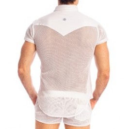 Chemise de la marque L HOMME INVISIBLE - Madrague - Chemise Slim Blanc - Ref : HW122 MAD 002