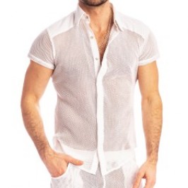 Shirt der Marke L HOMME INVISIBLE - Madrague - Tailliertes Hemd Weiß - Ref : HW122 MAD 002
