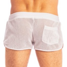 Kurze der Marke L HOMME INVISIBLE - Madrague - Short Sport Weiß - Ref : SP05 MAD 002