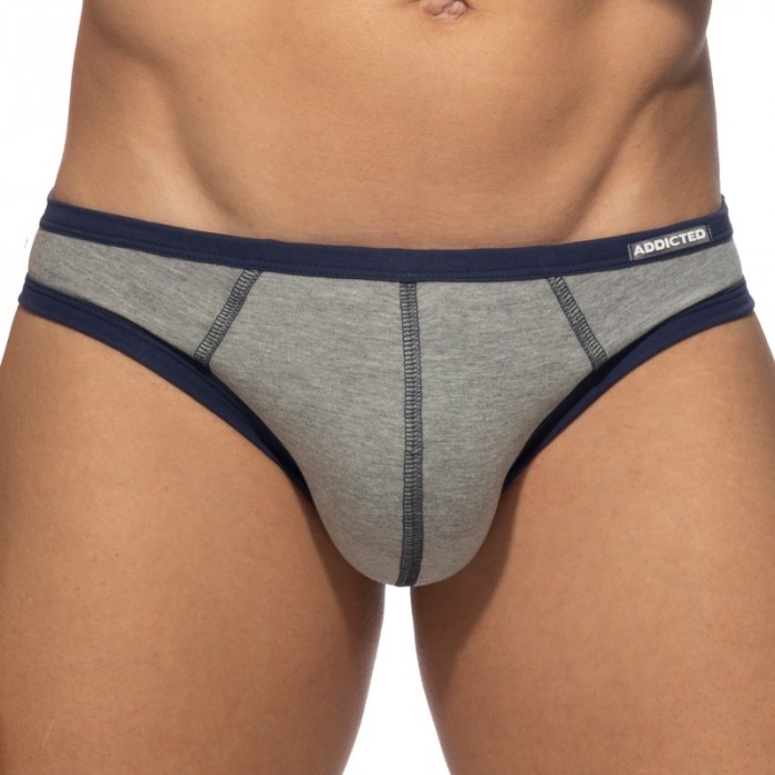 Slip, Tanga de la marque ADDICTED - Twink Cotton - Lot de 3 mini-slips - Ref : AD1191 3COL