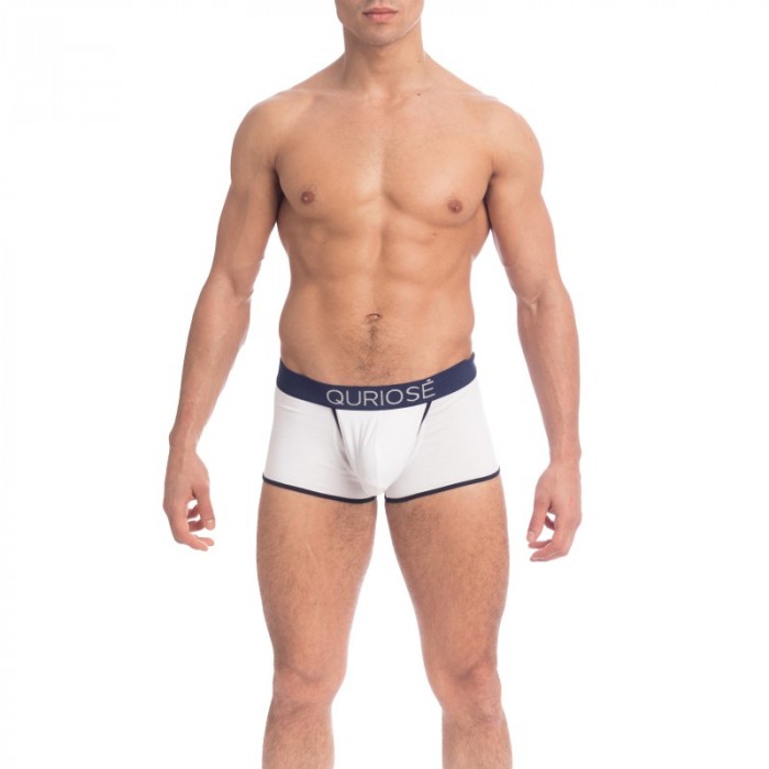 Pantaloncini boxer, Shorty del marchio QURIOSÉ - Boxer Let Me Out - bianco - Ref : QU22 TWO NA50