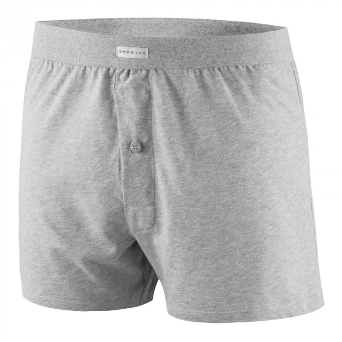 Boxer del marchio IMPETUS - Slip a discesa in cotone puro - grigio - Ref : 1271001 507